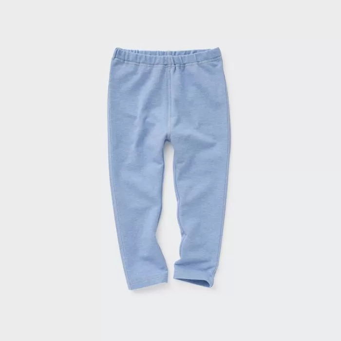 Uniqlo Cotton Denim-look Baby Blue Leggings