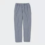 Uniqlo Cotton Hickory Relaxed Fit Ankle Length Men’s Pants Blue