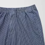 Uniqlo Cotton Hickory Relaxed Fit Ankle Length Men’s Pants Blue