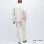 Uniqlo Cotton Linen Blend Work Suits Men White