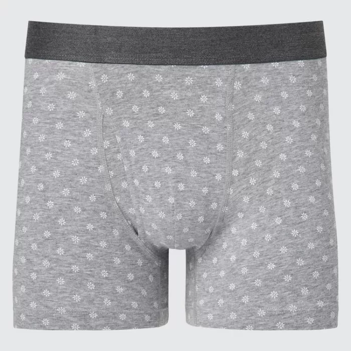 Uniqlo Cotton Printed Boxer Men’s Underwear Grey