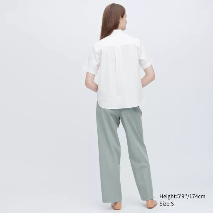 Uniqlo Cotton Short Sleeved Women’s White Shirts