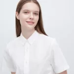 Uniqlo Cotton Short Sleeved Women’s White Shirts