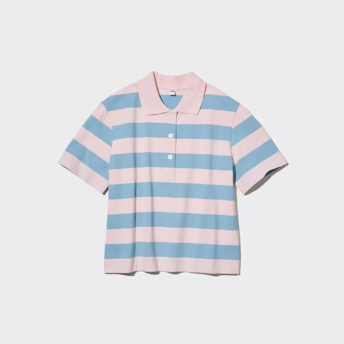 Uniqlo Cropped Relaxed Fit Women’s T-Shirt Pink