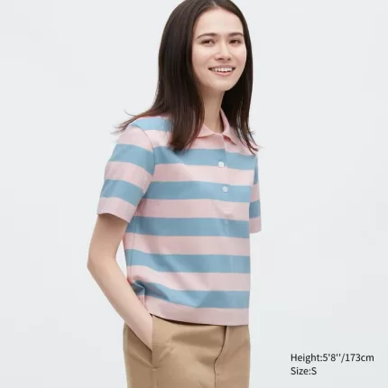 Uniqlo Cropped Relaxed Fit Women’s T-Shirt Pink