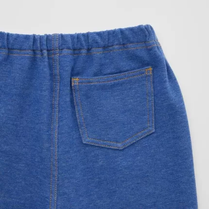 Uniqlo Denim-like Relaxed Baby Leggings Blue