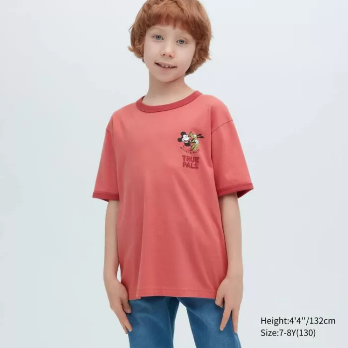 Uniqlo Disney Beyond Time Ut Printed T-Shirt Kids Red