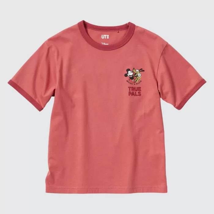 Uniqlo Disney Beyond Time Ut Printed T-Shirt Kids Red