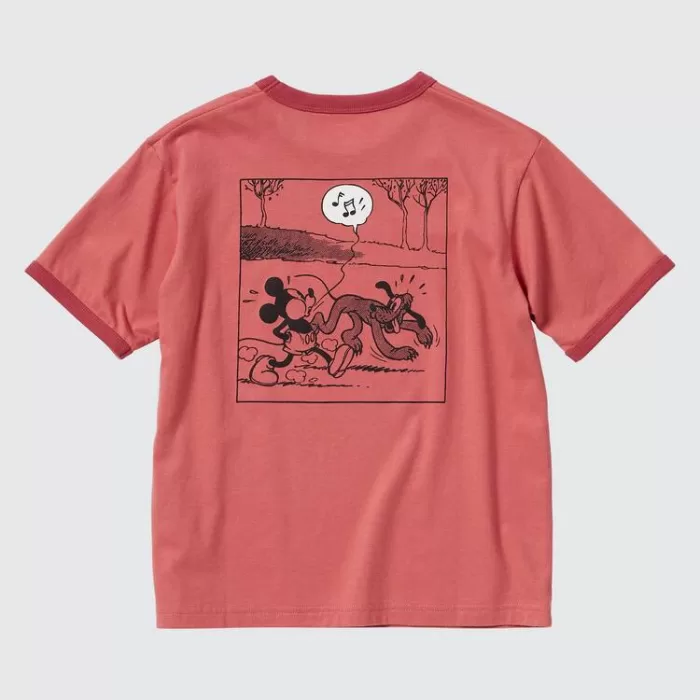 Uniqlo Disney Beyond Time Ut Printed T-Shirt Kids Red