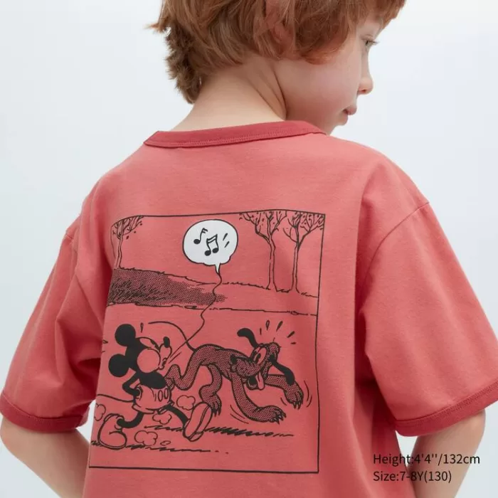 Uniqlo Disney Beyond Time Ut Printed T-Shirt Kids Red