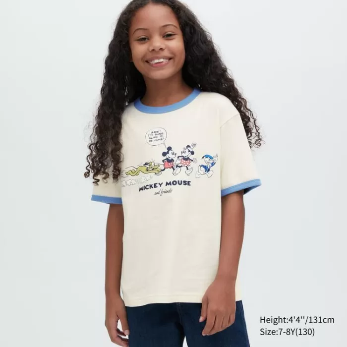 Uniqlo Disney Beyond Time Ut Printed T-Shirt Kids White