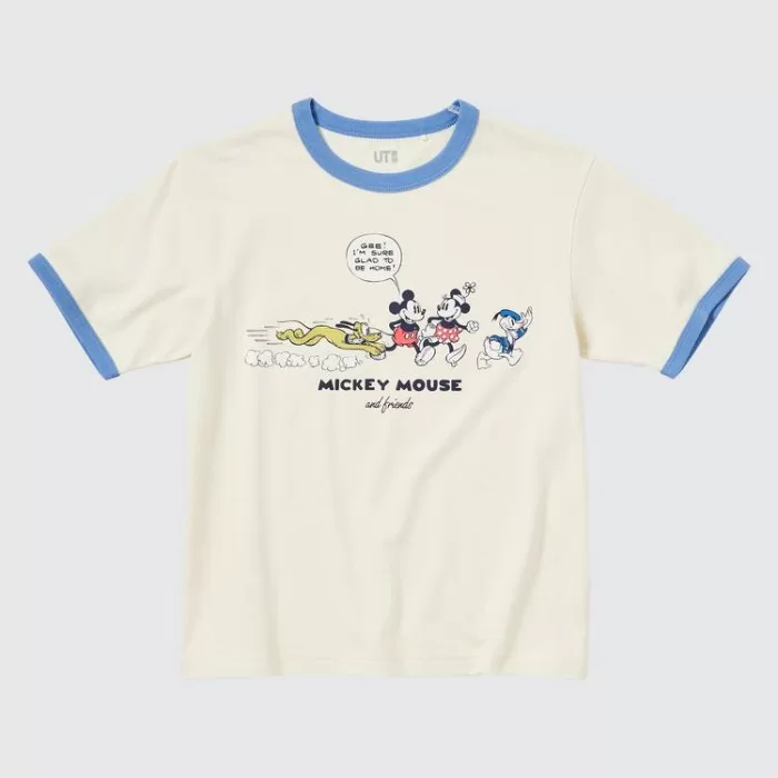 Uniqlo Disney Beyond Time Ut Printed T-Shirt Kids White