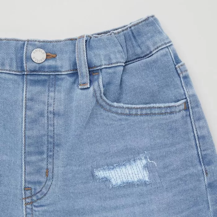 Uniqlo Distressed Denim Shorts Boys Blue