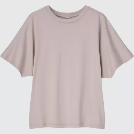 Uniqlo Dolman Sleeve T-shirt Women Grey