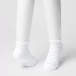 Uniqlo Dotted Short Socks (Three Pairs) Kids Blue White