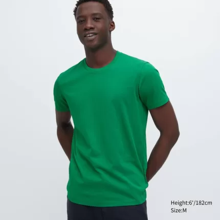 Uniqlo Dry Colour Crew Neck Short Sleeved T-shirt Men’s Green