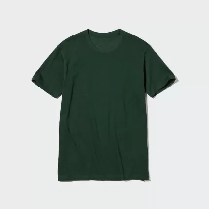 Uniqlo Dry Crew Neck Short Sleeved T-shirt Men’s Dark Green