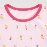 Uniqlo Dry Ice Cream Print Short Sleeved Baby Pink Home Clothes