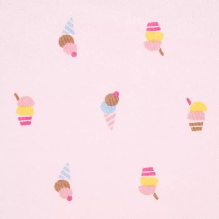 Uniqlo Dry Ice Cream Print Short Sleeved Baby Pink Home Clothes