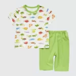 Uniqlo Dry Picturebook Ut Short Sleeved Baby Green Home Clothes