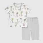 Uniqlo Dry Picturebook Ut Short Sleeved Baby White Home Clothes