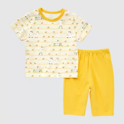 Uniqlo Dry Picturebook Ut Short Sleeved Baby Yellow Home Clothes