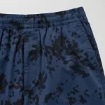 Uniqlo Dry Stretch Leaf Print Easy Men’s Shorts Blue