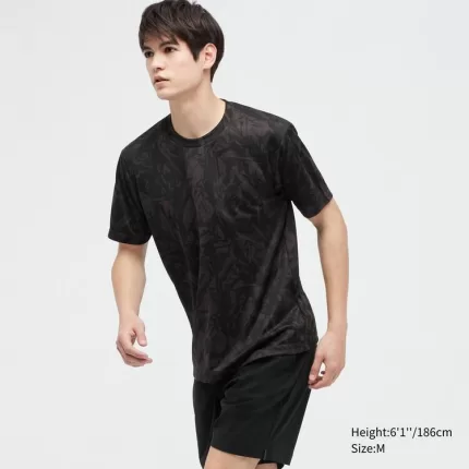 Uniqlo Dry-ex Crew Neck Men’s T-Shirt Black