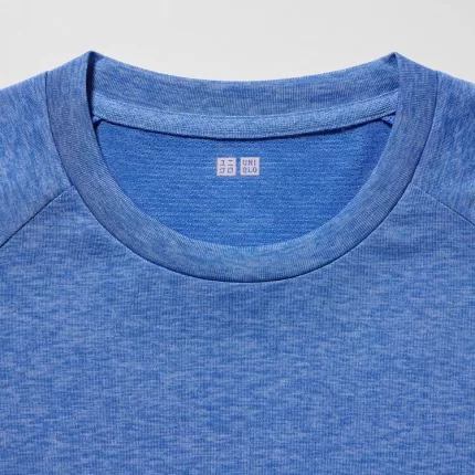 Uniqlo Dry-ex Crew Neck Short Sleeved T-shirt Men Blue