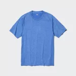 Uniqlo Dry-ex Crew Neck Short Sleeved T-shirt Men Blue