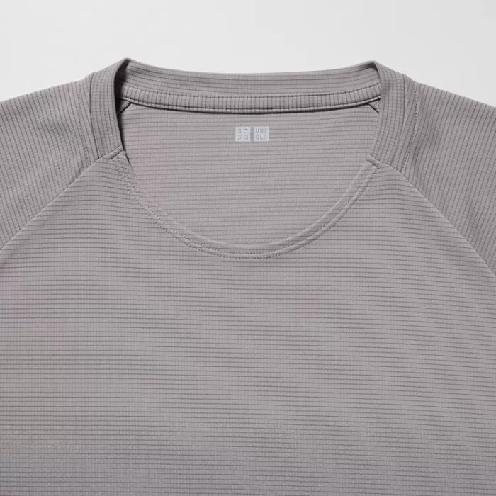 Uniqlo Dry-ex Crew Neck T-shirt Men’s Grey