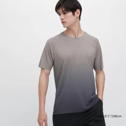 Uniqlo Dry-ex Crew Neck T-shirt Men’s Grey