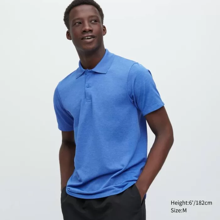 Uniqlo Dry-ex Men’s Polo Shirt Blue