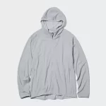 Uniqlo Dry-ex Uv Protection Zipped Jackets Men Light Grey