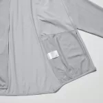 Uniqlo Dry-ex Uv Protection Zipped Men’s Sweatshirts Light Grey