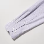 Uniqlo Easy Care Stretch Slim Fit Checked (Button-down Collar) Shirts Men Purple