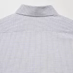 Uniqlo Easy Care Stretch Slim Fit Checked Shirts (Button-down Collar) Men Brown