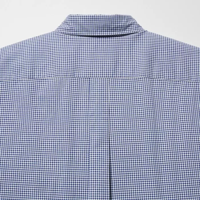 Uniqlo Extra Fine Cotton Broadcloth Long Sleeve Men’s Shirts Blue