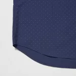 Uniqlo Extra Fine Cotton Broadcloth Regular Fit Printed Shirts (Regular Collar) Men’s Blue