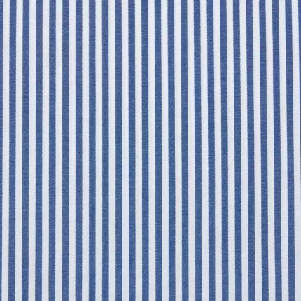 Uniqlo Extra Fine Cotton Broadcloth Regular Fit Striped (Button-down Collar) Men’s Shirts Blue