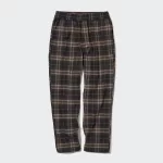 Uniqlo Flannel Ankle Length Pants Men Brown