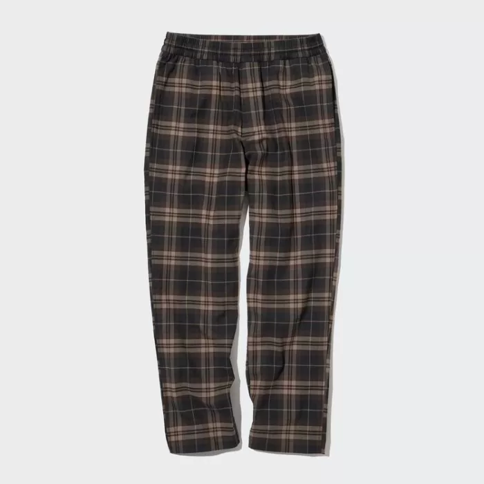 Uniqlo Flannel Ankle Length Pants Men Brown