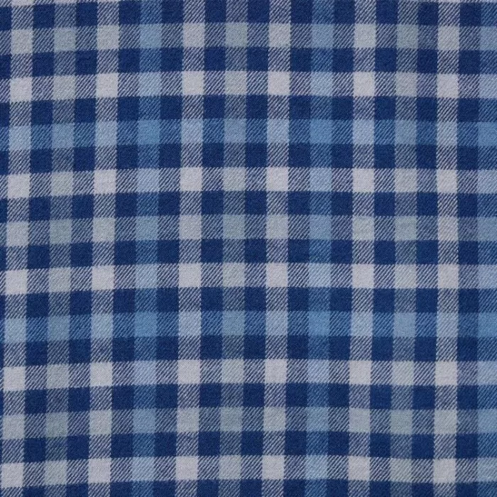 Uniqlo Flannel Regular Fit Checked (Button-down Collar) Men’s Shirts Blue