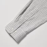 Uniqlo Flannel Regular Fit Checked (Button-down Collar) Men’s Shirts Grey