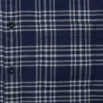 Uniqlo Flannel Regular Fit Checked (Button-down Collar) Men’s Shirts Navy Blue