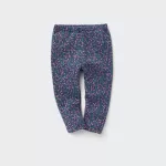 Uniqlo Fleece Berry Print Baby Leggings Blue