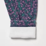 Uniqlo Fleece Berry Print Baby Leggings Blue