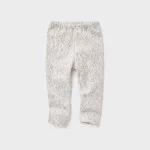 Uniqlo Fleece Flower Print Baby White Leggings