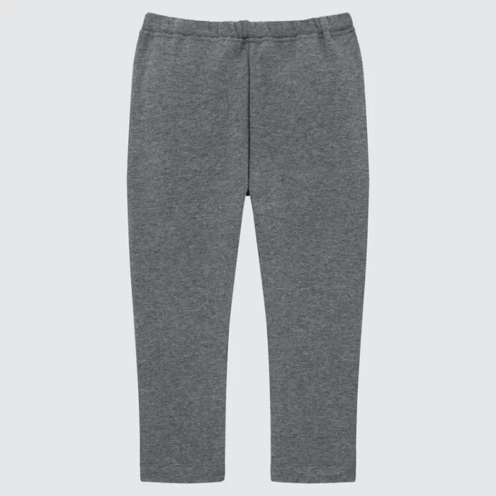 Uniqlo Fleece Leggings (2021 Season) Baby Dark Grey