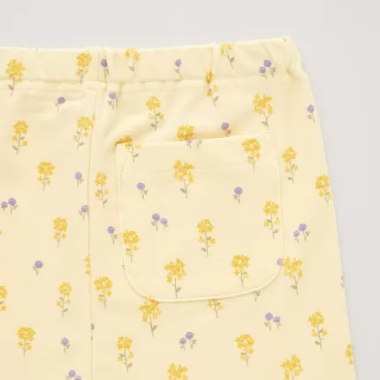 Uniqlo Flower Print Baby Leggings Yellow